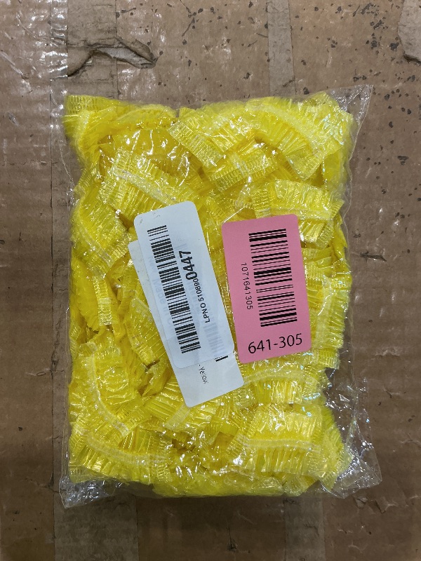 Photo 1 of 100pcs Disposable Ear Covers Kids Baby Boys Girls Disposable Bath Shower Ear Protectors Caps for Hair Dye, Shower, Bathing - Yellow