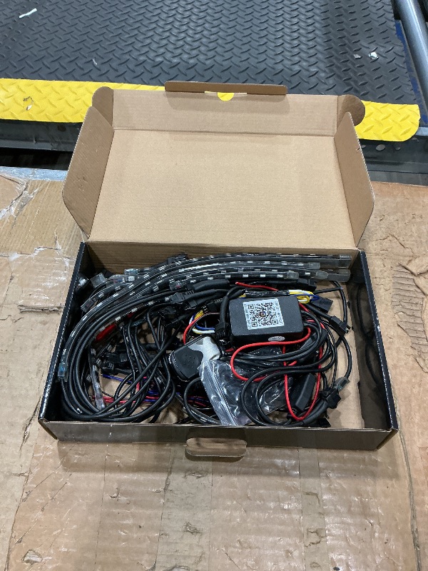 Photo 1 of 12PCS Motorcycle RGB LED Light Kit with Brake Turn Signal, Underglow Lights with APP/RF Remote,Neon Accent Light MultiColor Dual Zone Waterproof 12V for Sport Bike, Cruiser, Street&Off-Road Motorcycle