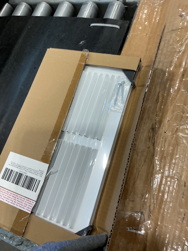 View 2 of [2 Pack] Fits 12x6 Duct Opening | Steel Return Air Grille by Handua | Vent Cover Grill for Sidewall and Ceiling | White | HVAC Cold Air Intake Grille | Outer Dimensions: 13.75"W X 7.75"