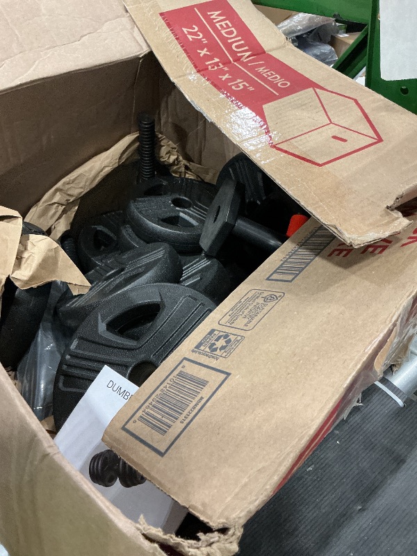 Photo 1 of **MISSING PARTS**
FDS1 Adjustable dumbbell set, 45lbs Free Weights set with upgraded nut, 5 in 1 Weight Set Used as Kettlebells, Barbell, Push up Stand, Fitness Exercise for Home Gym Suitable Men/Women