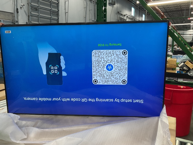 Photo 1 of *MAJOR DAMAGE*
Samsung 55-Inch Class Neo QLED QN70F 4K Mini LED Smart TV (2025 Model) NQ4 AI Gen2 Processor, Quantum Matrix Technology Slim, Motion Xcelerator 144Hz, Samsung Vision AI, Alexa Built-in