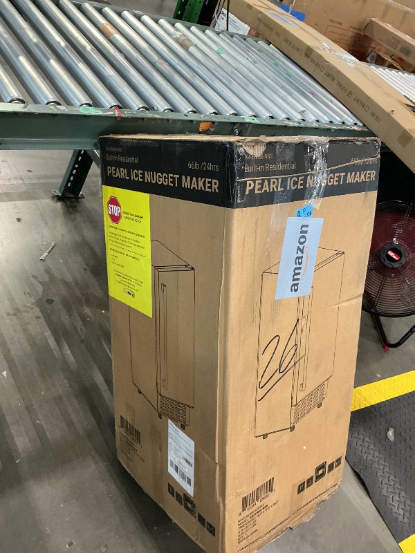 Photo 1 of [UNTESTED] KoolMore 15 in. Built-in Residential Pearl Ice Nugget Maker, 66lb /Day with Drain Pump in Stainless-Steel, ETL Listed (KM-BIM66-NSS)