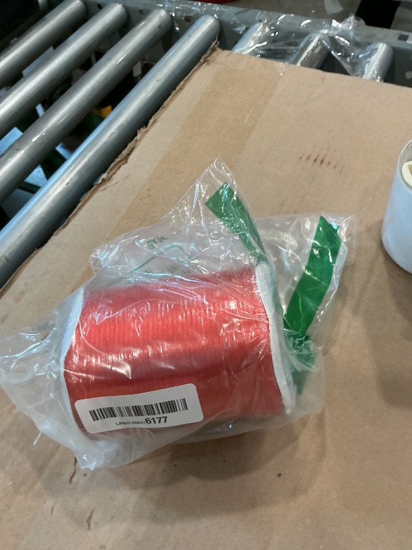Photo 1 of 1/8 Inch x 870 Yards Red Thin Solid Satin Ribbon Giant Spool Double Face Woven Polyester Fabric Ribbons for Crafts Hanging Tags Invitation Card Balloons Bouquet Hair Gift Wrapping Party Decoration