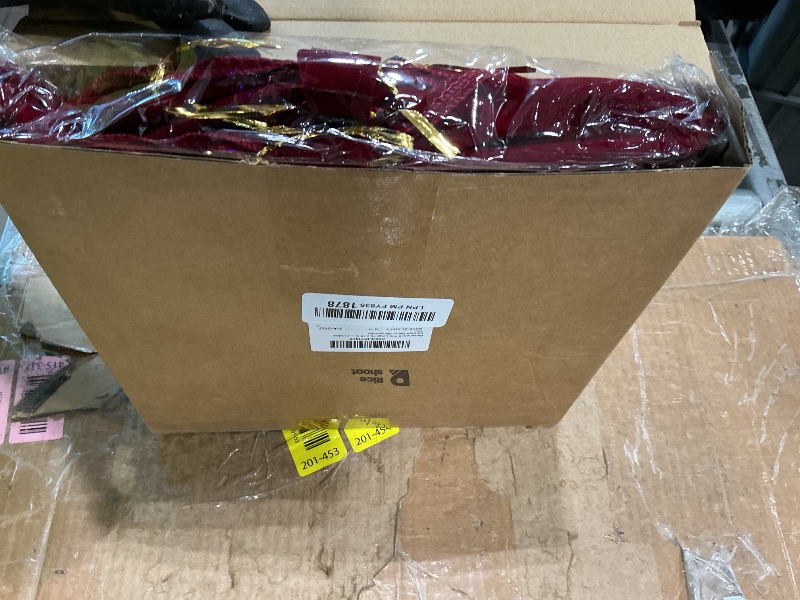 Photo 1 of **UNKNOWN IF MISSING PARTS**
Riceshoot 10" x 16" Large Velvet Bows Wall Decor Set Ribbon Tree Topper & Wreath Bows with Wired Edge for Photo Backdrop, Birthday, Baby Shower, Bridal Shower, Room Decor(6 Pcs,Burgundy)