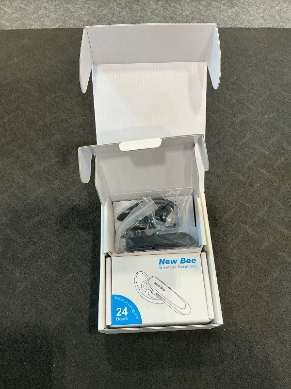 Photo 1 of [2 Pack] Bluetooth Earpiece Wireless Handsfree Headset V5.0 24 Hrs Driving with Mic 60 Days Standby Bluetooth Headset for iPhone Android Samsung Driver