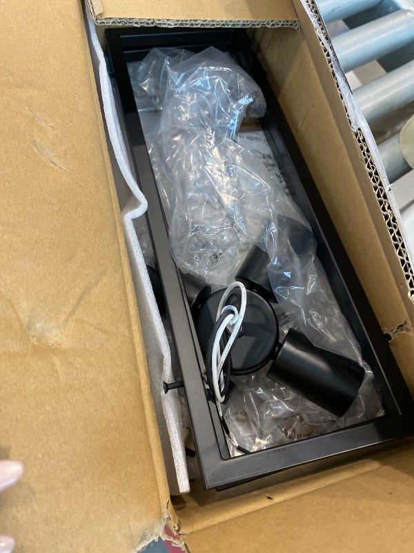 Photo 1 of **MISSING PARTS**
Minyuco Black Ceiling Light Fixtures - 4-Light Industrial Farmhouse Flush Mount Ceiling Lighting,Vintage Metal Chandelier Ceiling Lamp for Kitchen Living Room Bedroom Hallway Laundry Entryway