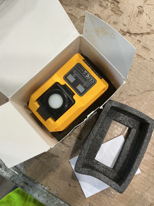 Photo 1 of **DIRTY**
220W Power Inverter Compatible with Dewalt 20V Battery, DC 20V to AC 110V Inverter, Portable Power Station Generator with 1 AC Outlet, 2 USB Ports & 1 Type-C Fast Charging, 400LM LED Work Light