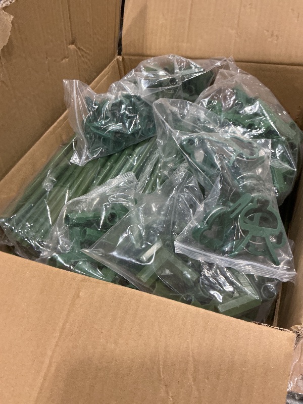 Photo 1 of 100Pcs Gardening Fixed Cross Plastic Plant Buckle Clamp, 8mm Pipe Diameter, Sturdy and Stable Plant Support for Garden, Easy to Use Garden Supplies