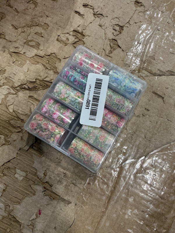 Photo 1 of 10 Rolls Flower Nail Foil Transfer Stickers Spring Flowers Nail Art Foil Decals Cute Floral Nail Art Supplies Decoration Summer Nail Transfer Foil Stickers for Women DIY Manicure Accessories