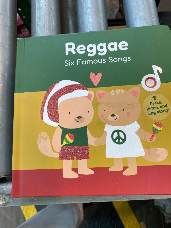 Photo 1 of [HAS NO BUTTON] Cali's Books Reggae Musical Book for Toddlers 1-3 with Favorite Bob Marley Songs. Sound Book for Toddlers 1-3 for Kids