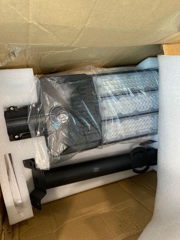 Photo 1 of **MISSING PARTS**
Deepn Solar Street Lights 10000W Commercial Grade Aluminum Parking Lot Lights LED Security Flood Light with Motion Sensor & Dusk to Dawn, Solar Lights Outdoor Waterproof for Outside, SZ3000, 2 Pack