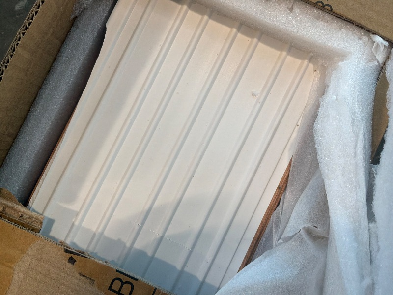 View 4 of [White Panels] LARWORKS WPC Slat Wall Panels 8 Pack 96" x 6.6", Waterproof Fluted Wall Paneling, Accent 3D Wall Panel for Wall Decor, Bathroom, Bedroom, Office - High Grille Elm (Cover Approx.35 sq.ft)