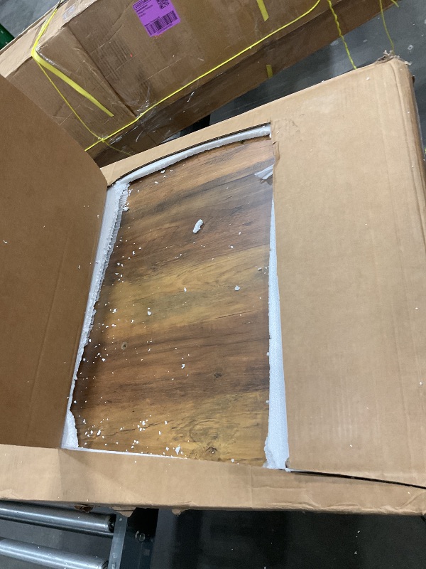 Photo 1 of ***FINAL SALE NO RETURN. FOR PARTS *** Tribesigns 78" L-Shaped Executive Desk, Large Modern Office Desk with Drawers and Lateral File Cabinet, Business Furniture with Storage Shelves, Big Computer Desk for Home Office (Brown + White)