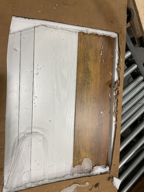 Photo 1 of ***FINAL SALE NO RETURN. FOR PARTS *** Tribesigns 78" L-Shaped Executive Desk, Large Modern Office Desk with Drawers and Lateral File Cabinet, Business Furniture with Storage Shelves, Big Computer Desk for Home Office (Brown + White)