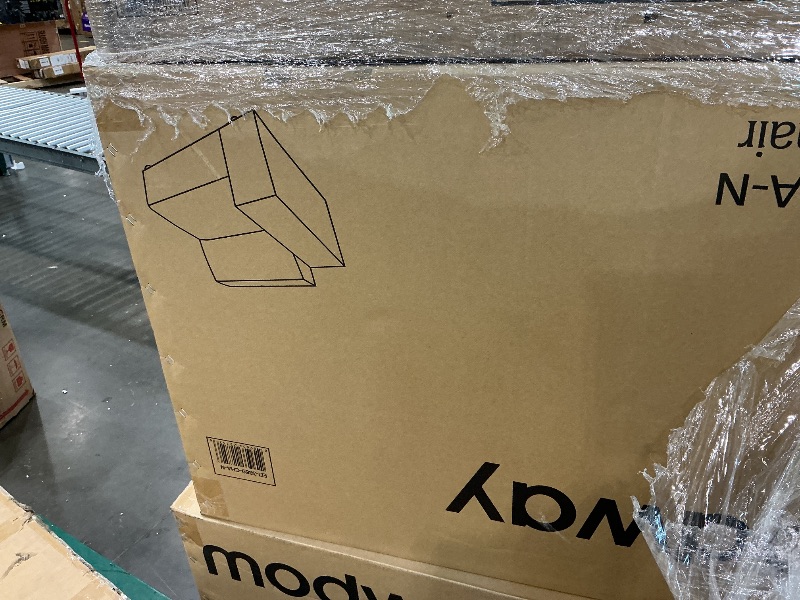 Photo 1 of [Missing 2 boxes] Modway Restore 5-Piece Upholstered Sectional Sofa in Charcoal OVERSIZE ITEM NEVER OPENED NEEDS LARGE TRUCK AND PALLET JACK