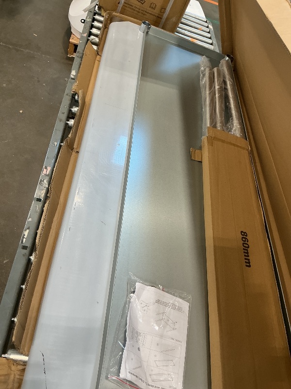 Photo 1 of [MISSING A LEG] HARDURA Stainless Steel Table Prep & Work Table 24 x 60 Inches NSF Heavy Duty Commercial with Undershelf and Backsplash for Restaurant Kitchen Home and Hotel