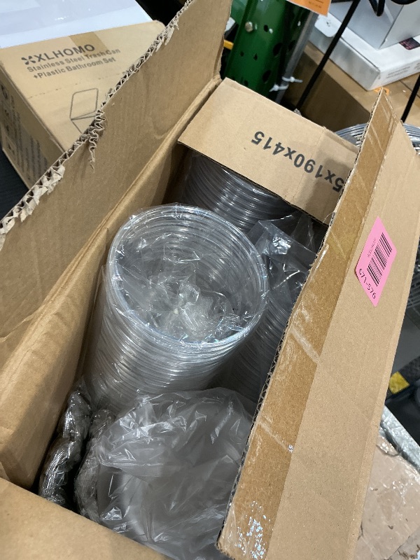Photo 1 of [100 SETS] 32 oz Clear Plastic Cups with Lids and STRAWS, Disposable Drinking Cups for Cold Drinks, Iced Coffee, Milkshakes, Smoothies