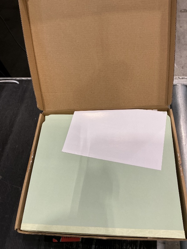 Photo 1 of 10 Letter Size Gray Green Classification Folders - 1 Divider 2 Inch Tyvek Expansions - Durable 2 Prongs Designed to Organize Standard Medical Files, Office Reports - Letter Size, Green, 10 Pack