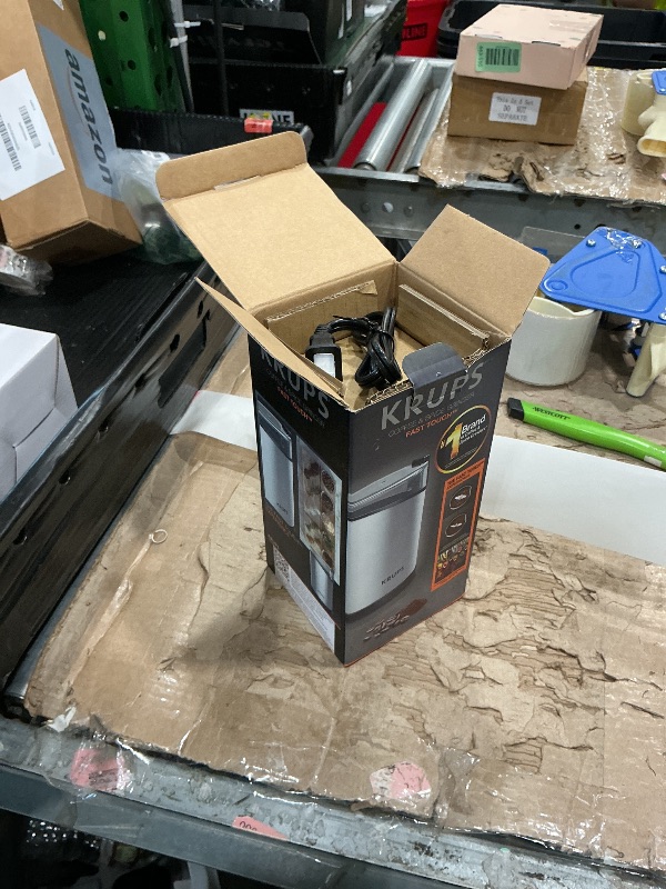 Photo 1 of **DAMAGED**
KRUPS Electric Coffee Grinder: 3 oz Capacity, 200 Watts - Versatile for Beans, Spices, Nuts - One-Touch Operation, Customizable Grind for 12 Cups - Ideal for Espresso, French Press