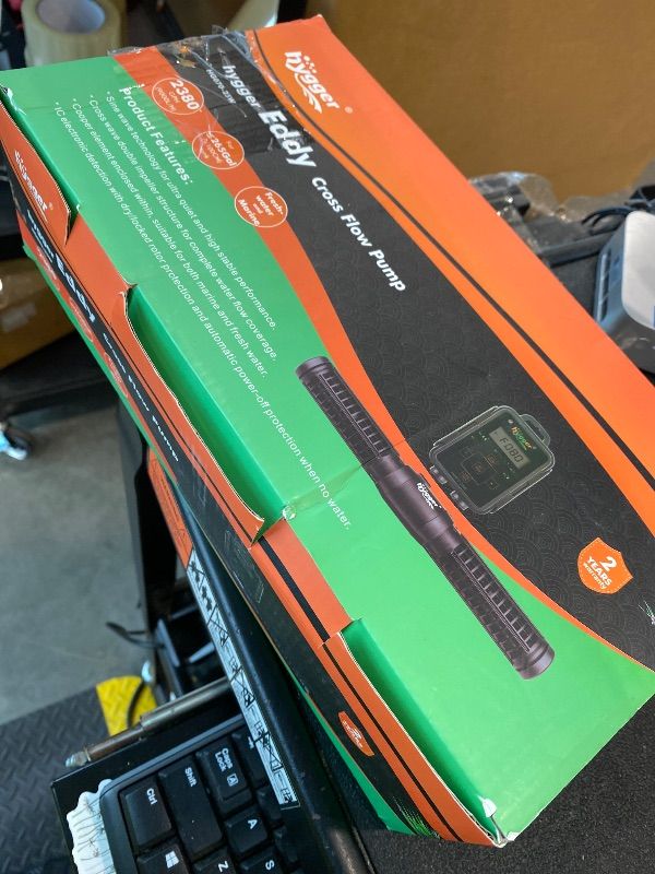 Photo 1 of *MISSING PARTS - see clerk notes*
Hygger Aquarium Wave Maker - Adjustable Cross Flow Pump with LED Display Controller, Magnetic DC 24V Powerhead for Freshwater & Marine Reef Aquariums Up to 265 Gallon (25W)