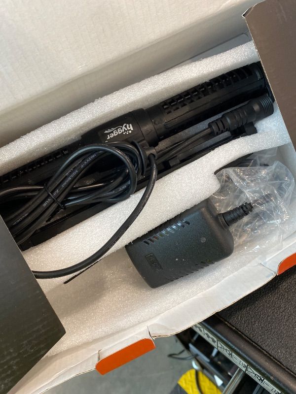 Photo 1 of *MISSING PARTS - see clerk notes*
Hygger Aquarium Wave Maker - Adjustable Cross Flow Pump with LED Display Controller, Magnetic DC 24V Powerhead for Freshwater & Marine Reef Aquariums Up to 265 Gallon (25W)
