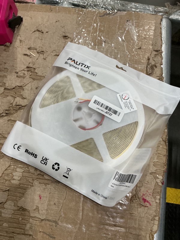 Photo 1 of **UNTESTED**
PAUTIX COB LED Strip Light White CCT Tunable 6400LEDs,CRI90+ 32.8ft/10m Dimmable 2700K-6500K 24V LED Tape Light,for Under Cabinet Bedroom Kitchen TV Mirror DIY Lighting(Adapter & Dimmer NOT Included)