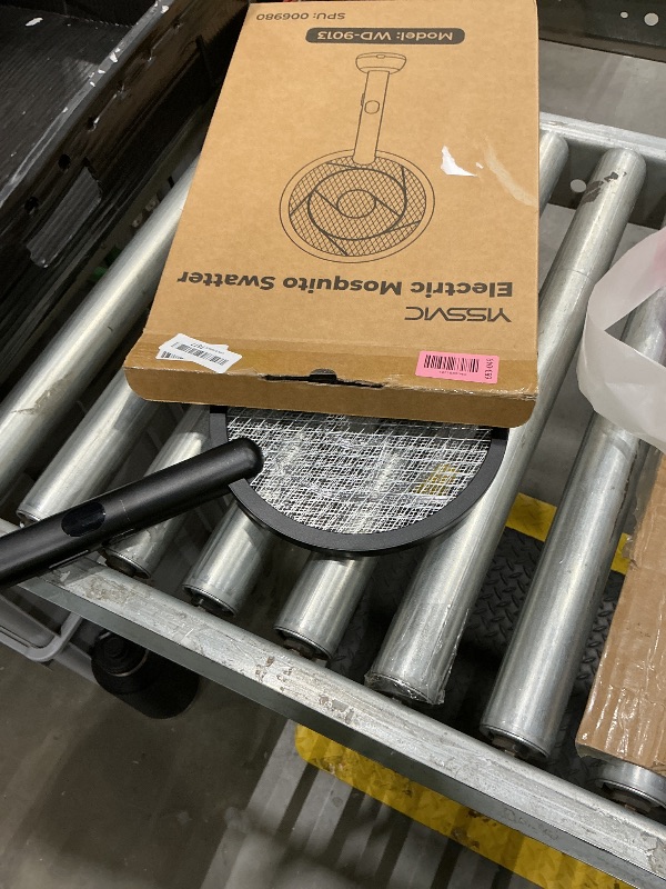 Photo 1 of **UNTESTED**
YISSVIC Electric Fly Swatter Bug Zapper Racket 4000V LED Screen Dual Modes Fly Zapper Rechargeable for Indoor Home Office Backyard Patio Camping (Black)
