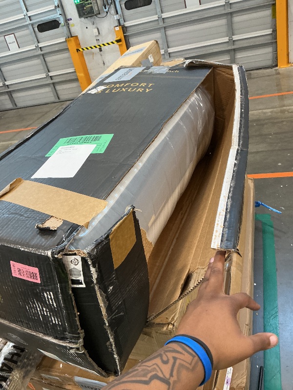 Photo 1 of *PARTIAL SET*
King Adjustable Bed Frame and 14 Inch Cooling Memory Foam Mattress, Wireless Remote Head and Foot Incline, 12 inch Legs, Zero Gravity
