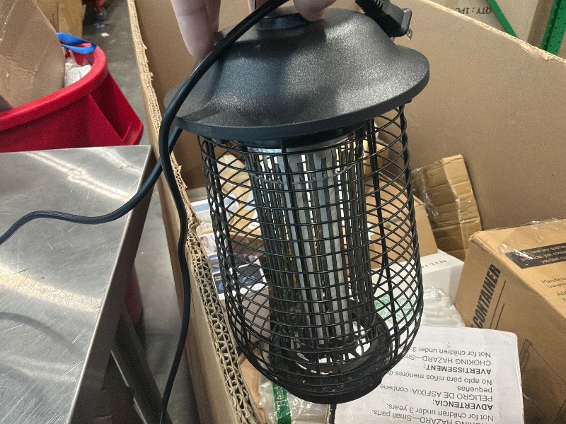 Photo 1 of [Used, bulbs don’t work, might need repairs] Bug Zapper Indoor & Outdoor, 4200V Electric Mosquito Zapper, 10 Years Lifespan, 6.5ft Power Cord, Waterproof, Fly Trap Mosquito Trap, Fly Killer Fly Zapper for Home, Patio, Kitchen, Backyard, Camping