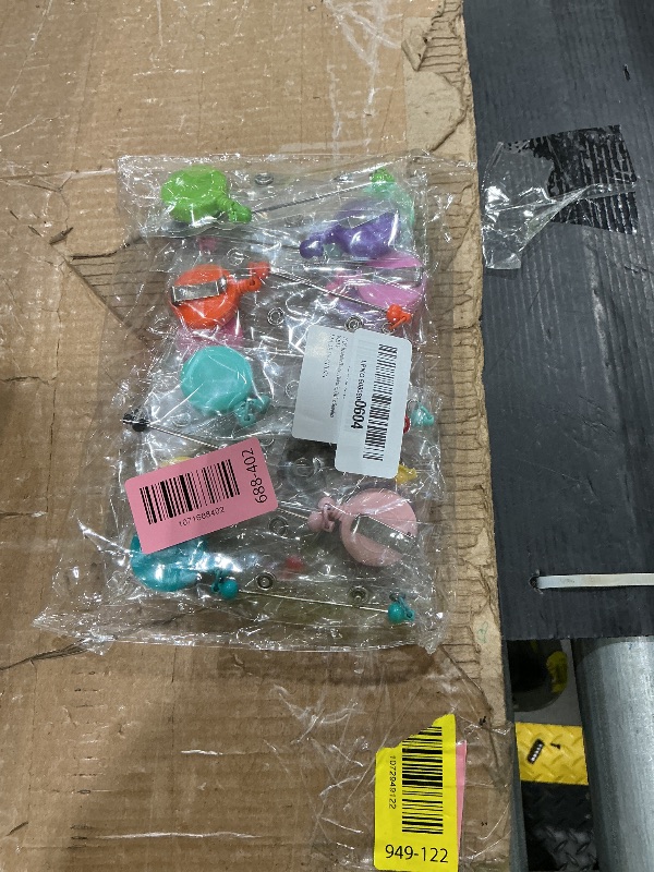 Photo 1 of 15pcs Colorful Beadable Badge Reels Making Kits - Beaded Blank Bars Bulk - Retractable Badge Reel with Belt Clip for ID Name DIY Gift Beadable Items for Nurses, Teachers, Students, Office, Workers