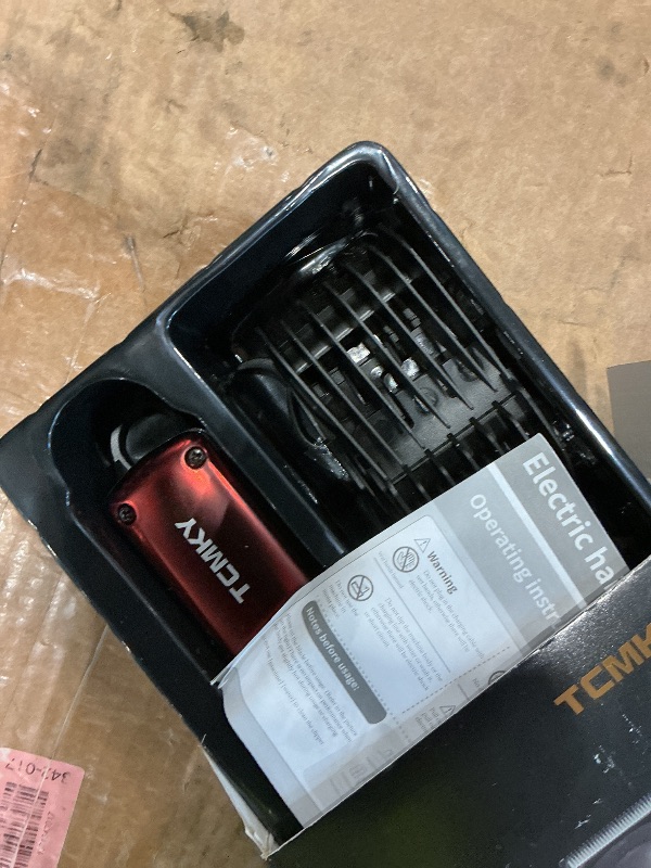 Photo 1 of ** SOLD AS IS, NO REFUND/RETURN** SEE COMMENTS!
TCMKY Hair Clippers for Men Professional Clippers for Men Cordless&Corded Barber Clippers for Hair Cutting & Grooming. Rechargeable Hair Trimmer Kit for Household (Red)