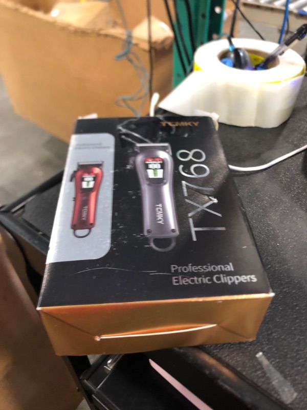Photo 1 of ** SOLD AS IS, NO REFUND/RETURN** SEE COMMENTS!
TCMKY Hair Clippers for Men Professional Clippers for Men Cordless&Corded Barber Clippers for Hair Cutting & Grooming. Rechargeable Hair Trimmer Kit for Household (Red)