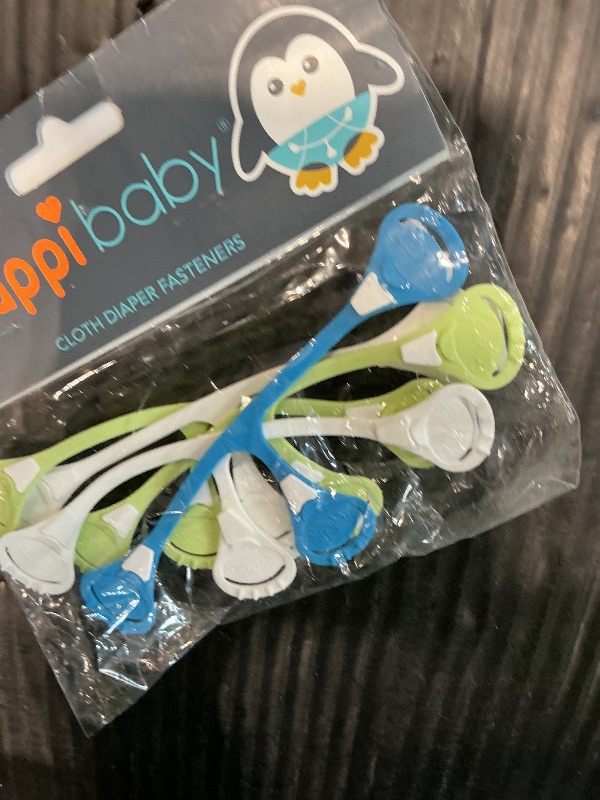 Photo 1 of [Original 5-pack] Snappi Cloth Diaper Fasteners - Replaces Diaper Pins - Use with Cloth Prefolds and Cloth Flats