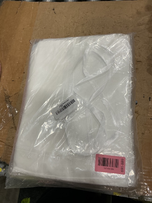 Photo 1 of 10 Pack 10ft White Chiffon Table Runners Wedding Table Runner Sheer Romantic Tulle Table Runner for Christmas Wedding Bridal Tea Party Baby Shower Birthday Party Table Decorations(120 x 12 in)