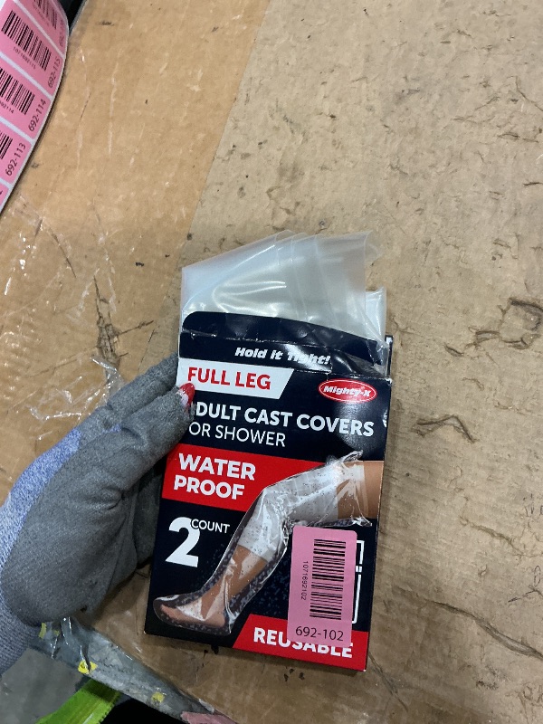 Photo 1 of 100% Waterproof Cast Covers for Shower Leg - 2pk - Tight Seal - Reusable Adult Full Leg Cast Protectors - Thigh, Knee, Ankle, Foot - After Surgery Bandage and Dressing Shower Bag - Long Size