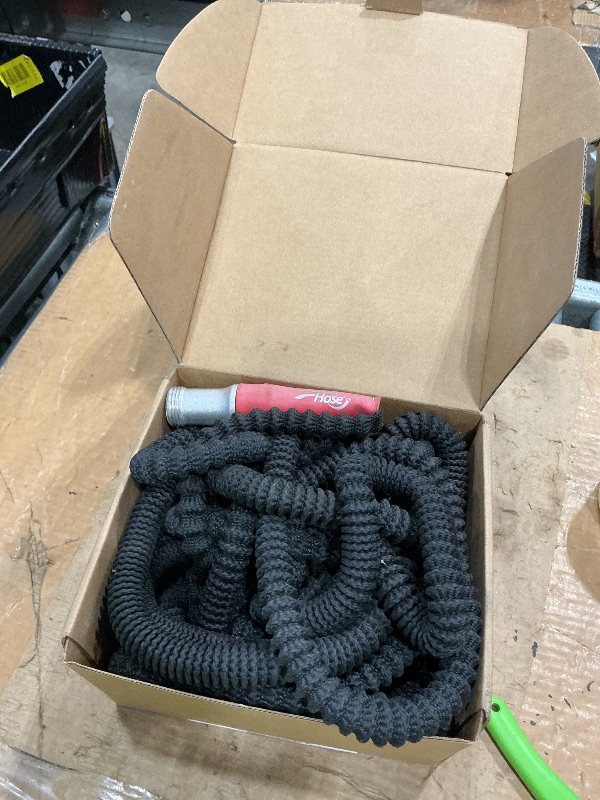 Photo 1 of **USED/DIRTY**
Pocket Hose 50 FT Silver Bullet 2.0 Expandable Garden Hose w/Turbo Shot Nozzle, AS SEEN ON TV, Lead-Free, Solid Aluminum Connectors, Easy On/Off Valve, Kink-Free, Leak-Proof