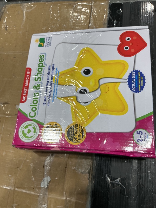 Photo 1 of ** MISSING PARTS**
The Learning Journey: My First Match It - Colors and Shapes- 15 Piece Self-Correcting Matching Puzzles - First Learning Toys for Toddlers 2-5 - Award Winning Toys