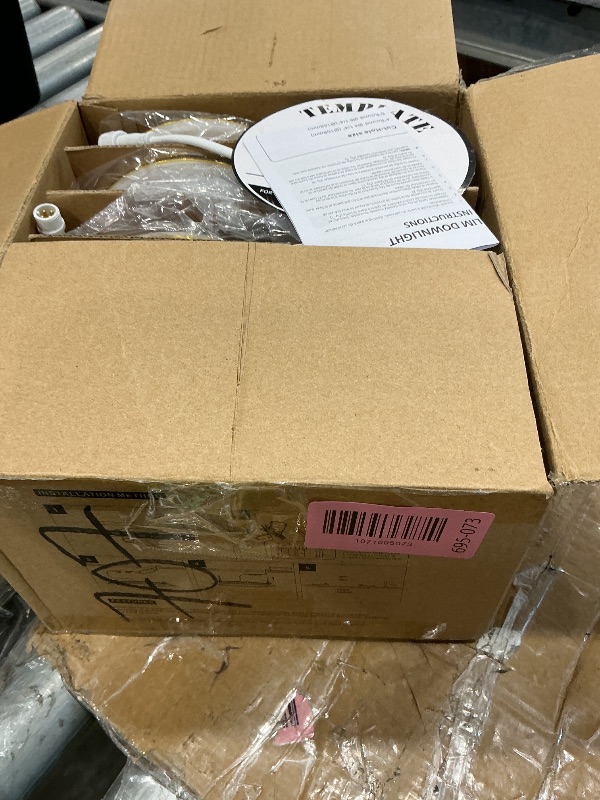 Photo 1 of *MISSING PARTS - see clerk notes*
ZYC Recessed Lighting 4 Inch - 9W 800LM LED Recessed Ceiling Light with Night Light,2700K/3000K/4000K/5000K/6000K Selectable Ultra-Thin Lighting,Dimmable Canless Wafer Downlight,Pack of 6?Gold?.
