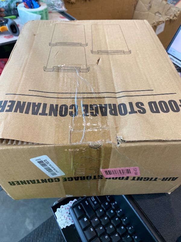 Photo 1 of **UNKNOWN IF MISSING PARTS**
PRAKI Large Airtight Food Storage Containers with Lids, 10PCS Plastic Cereal Storage Containers, Kitchen & Pantry Organizers and Storage for Sugar, Flour, Baking Supplies with Lables & Mark