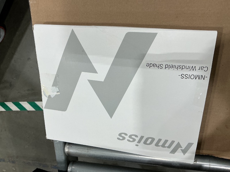 Photo 1 of [2026 Upgraded] Nmoiss Car Windshield Sun Shade [Dot Matrix Reflective Coating] Extended Edge No Light Leakage Design Cooling Protect Car Interior from UV Damage-XL