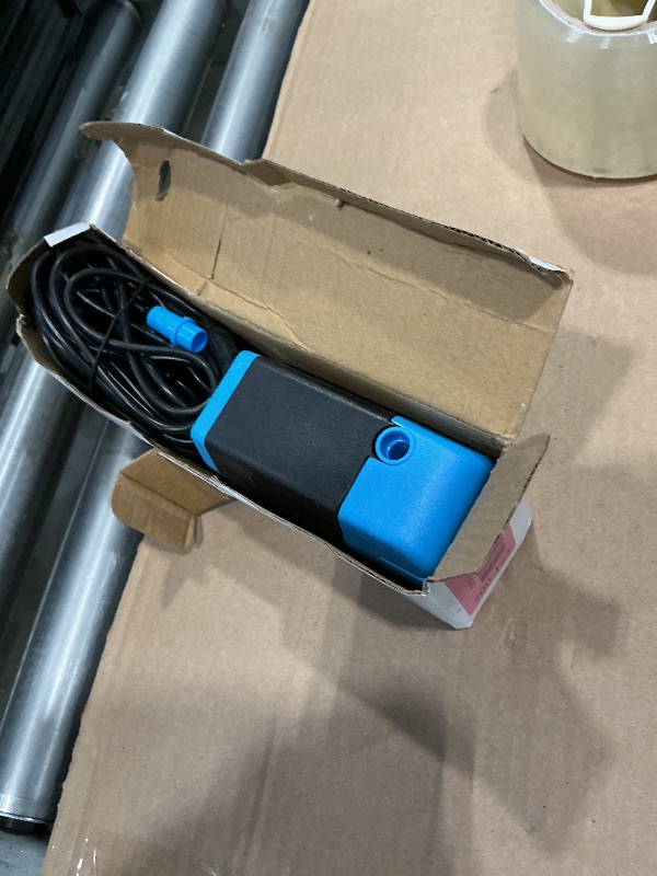 Photo 1 of **UNTESTED**
POPOSOAP Blue Water Pump with 17FT Power Cord?Suitable for 12W