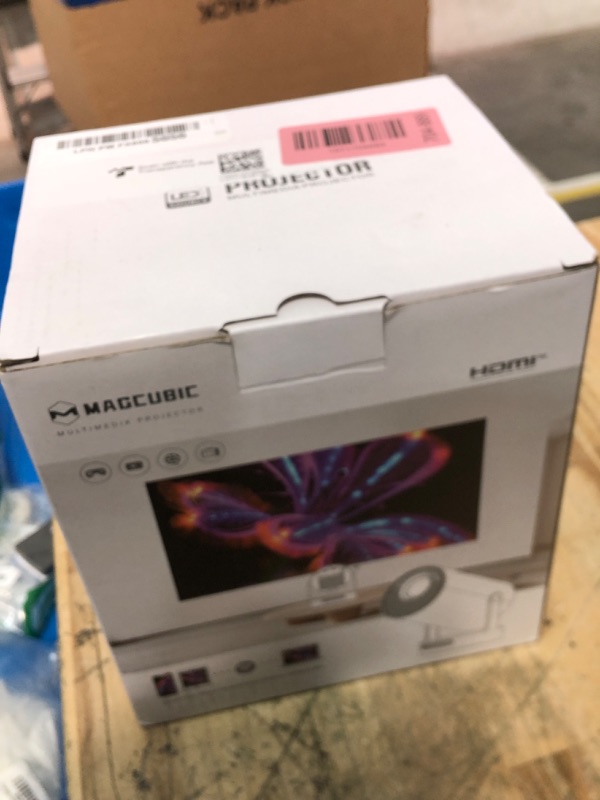 Photo 1 of ?Electric Focus?Magcubic Mini Projector 4K Support, Portable Projector with WiFi 6 and Bluetooth 5.4, Smart Proyector, 5W Soundbase Speaker, 180°Rotation for Home Theater