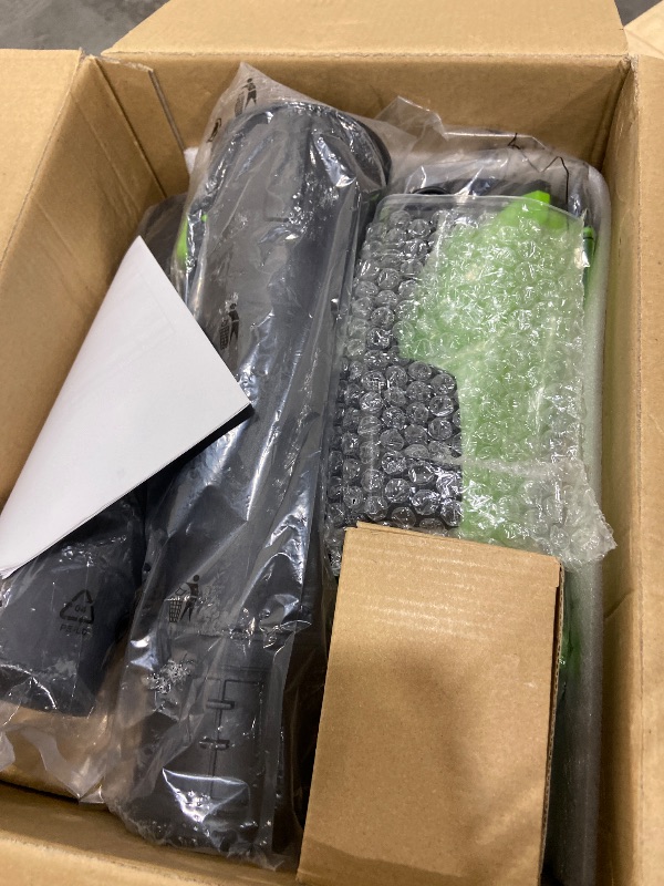 View 3 of **ITEMS FACTORY SEALED** Leaf Blower Cordless with 2 x 3.0Ah Battery and Charger, 680CFM 260MPH Electric Blower with 2 Speeds, 20V Handheld Leaf Cleaner for Lawn Care, Blowing Leaves, Dust, Snow, Gravel for Patio, Yard, Green