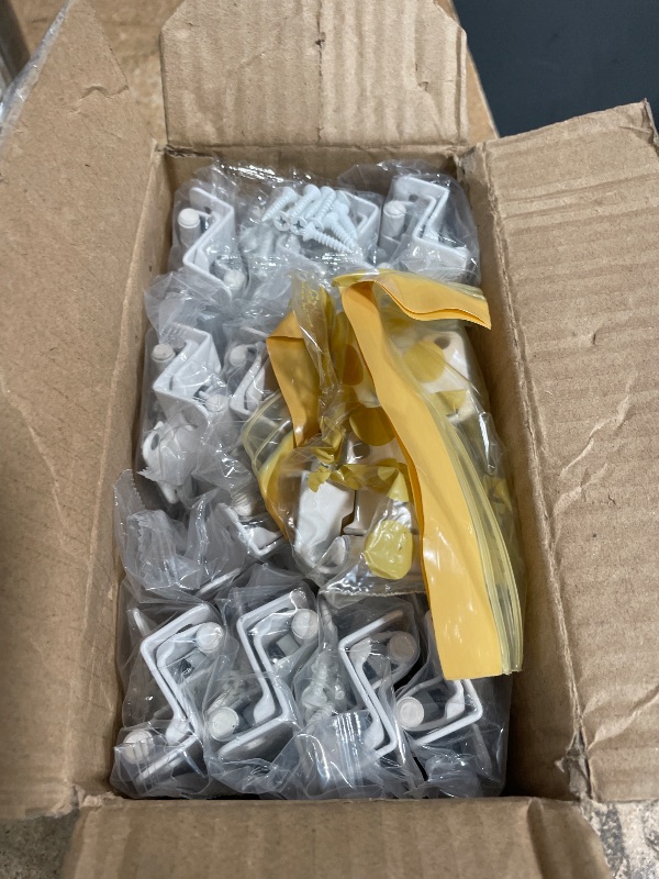 Photo 1 of 1/2" Partial Overlay Cabinet Hinges,(25 Pairs -50 Pack) Partial Wrap Hinge Self Closing Door White Hinge for Kitchen Cabinets