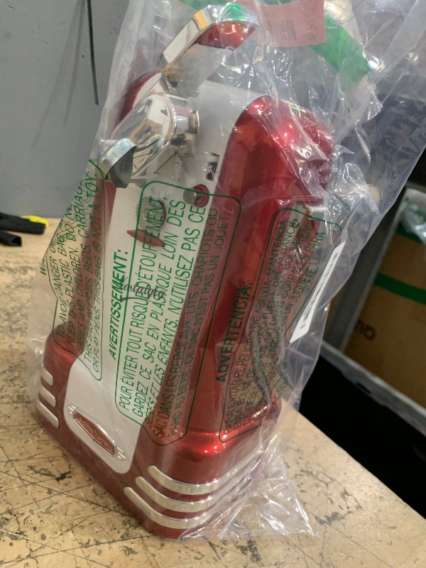 Photo 1 of (USED) Nostalgia Retro Electric Can Opener for Kitchen with Magnetic Lid Remover, Knife Sharpener, and Soda or Beer Bottle Opener, Red