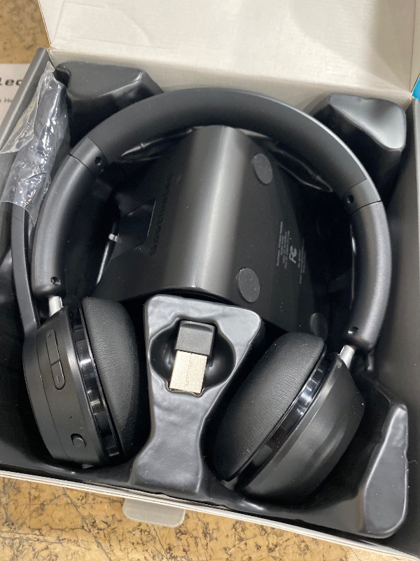 Photo 1 of (Upgraded Version) Wireless Headset, Bluetooth Headset with Noise Cancelling Microphone, Best Headphones with Mic Mute & USB Dongle for PC/Computer/Laptop/Cell Phones/Remote Work/Call Center