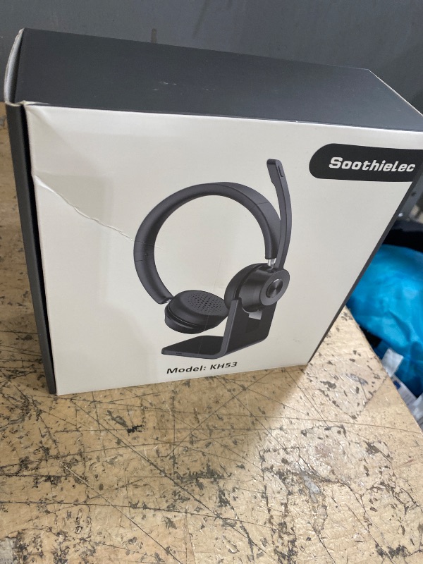 Photo 1 of (Upgraded Version) Wireless Headset, Bluetooth Headset with Noise Cancelling Microphone, Best Headphones with Mic Mute & USB Dongle for PC/Computer/Laptop/Cell Phones/Remote Work/Call Center