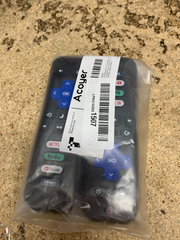 Photo 1 of (Pack of 2) Replacement Remote Control Only for Roku TV, Compatible for TCL Roku/Hisense Roku/Onn Roku/Sharp Roku/Element Roku/Westinghouse Roku/Philips Roku Smart TVs (Not for Roku Stick and Box)