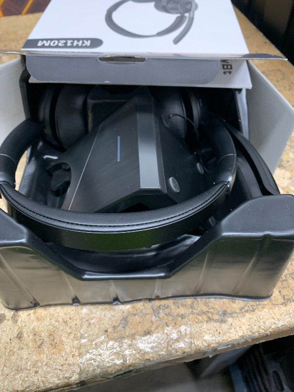 Photo 1 of (2025 Upgraded) Wireless Headset with Mic for Work, Bluetooth Headset with Noise Canceling Microphone with Dongle, Charging Base & Mic Mute, Wireless Headphones for Work from Home/PC/Computer