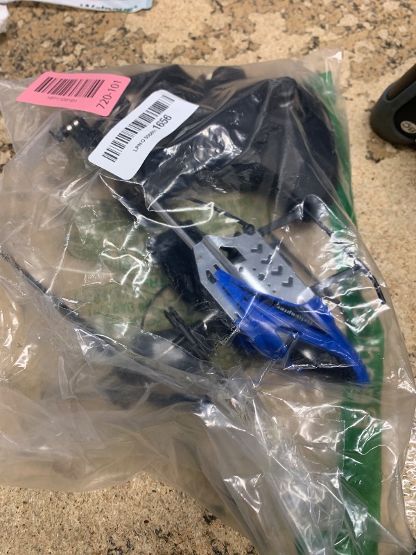 Photo 1 of (BROKEN SOLD FOR PARTS)Dolanus RC Helicopters - Remote Control Helicopter Toys: One Key Take-Off/Landing, Automatic Altitude Hold, LED Light & 3.5 Channel Gyro Stabilizer, Flying Toys - Gift for Boys/Girls Kids Adults, Blue